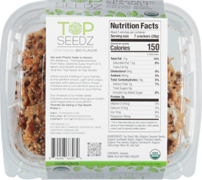 Top Seedz Sea Salt Original Cracker - 5.0 Oz - Image 6