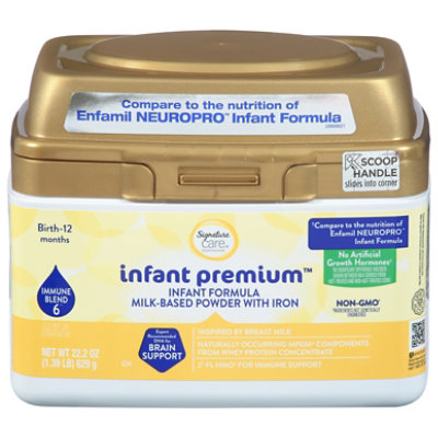 Signature Care Premium Infant Formula Plastic Tub - 22.2 Oz - Image 3