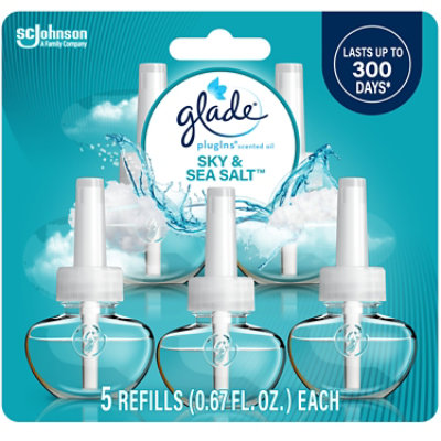 Glade Plugins Sky and Sea Salt Scented Oil Refills - 5.67 Fl. Oz. - Image 1
