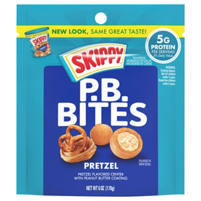 Skippy Peanut Butter Bites Pretzel Pouch - 6 Oz