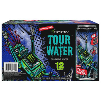 Monster Tour Sparkling Deep Well Water - 12-192 Fl. Oz. - Image 1