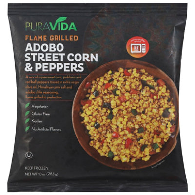 Puravida Adobo Street Corn and Peppers Flamed Grilled - 10 Oz - Image 3