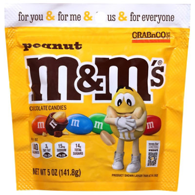 M&M'S Peanut Milk Chocolate Candy Grab N Go Bag - 5 Oz - Image 2