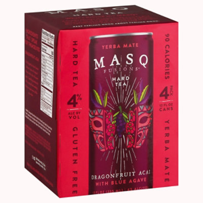 Masq Dragon Fruit Hard Tea - 4-12 FZ - Image 1