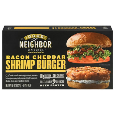 Bacon Cheddar Shrimp Burger - 8 Oz - Image 3