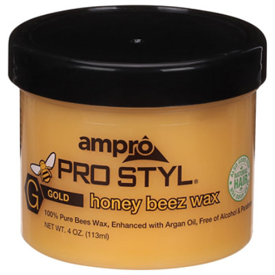 Ampro Pro Styl Black Honey Beez Wax - 4 Oz - Image 3