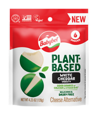 Mini Babybel Plant Based White Cheddar Cheese Alternative - 4.23 Oz - Image 1