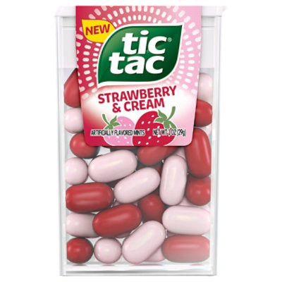 Tic Tac Strawberry & Cream Flavored Mints Single Pack - 1Oz - Image 1