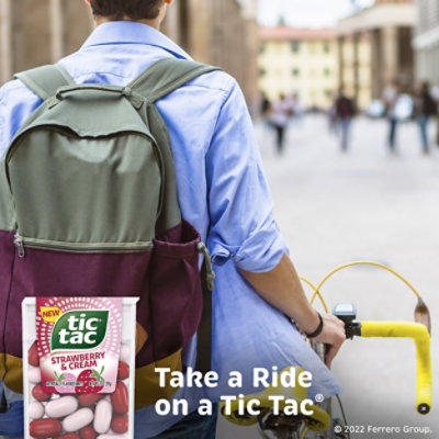 Tic Tac Strawberry & Cream Flavored Mints Single Pack - 1Oz - Image 5