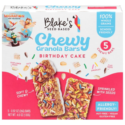 Blakes Seed Based Bars Chewy Birthday Cake 5ct - 4.6 OZ - Image 3