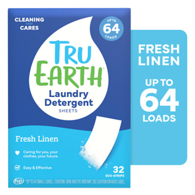 Tru Earth Detergent Laundry Fresh Linen - 32 Count - Image 1