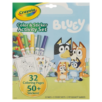 Clr/stkr Act Set Bluey Foldalope - EA - Image 1