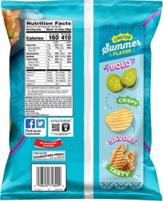 Lays Wavy Potato Chips Cuban Sandwich Potato Crips - 2.62 Oz - Image 5