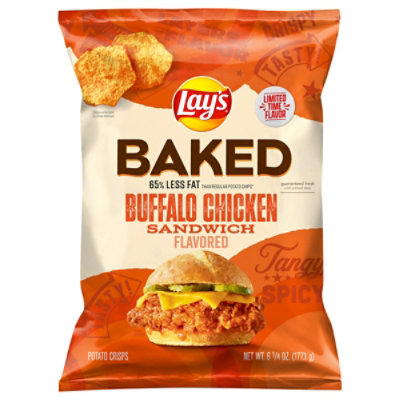 Lays Baked Buffalo Chicken Sandwich Potato Crips - 6.25 Oz - Image 3