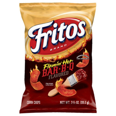 Fritos Flamin Hot Bbq Corn Chips - 3.5 Oz