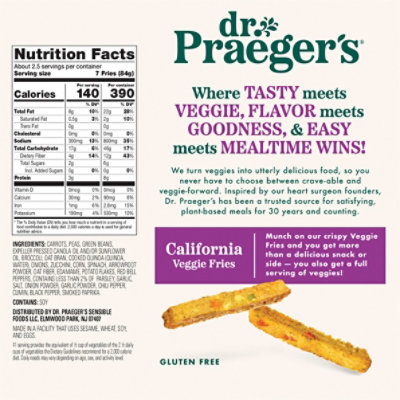 Dr Praeger Californias Veggie Fries - 8 Oz - Image 5