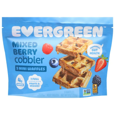 Evergreen Frozen Mixed Berry Almond Waffles - 9 Oz - Image 3