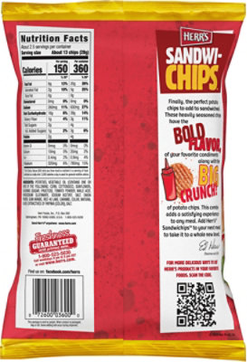 Herr's Sandwi-chips Ketchup Ripple Chips 2.375oz - 2.375OZ - Image 6