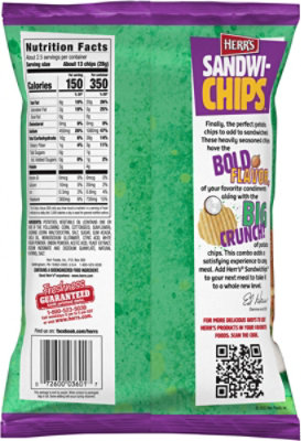 Herr's Sandwi-chips Sweet Onion Ripple Chips 2.375oz - 2.375OZ - Image 6