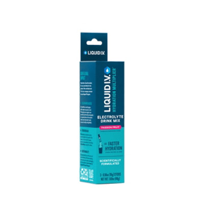 Liquid I.V. Hydration Multiplier Passion Fruit Electrolyte Powder Drink Mix - 3 Count - Image 3