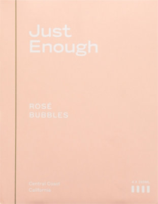 Just Enough Rose Bubbles Wine - 4-250 Ml - Image 4