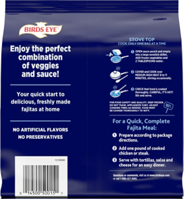 Birds Eye Fajita Veggies & Sauce, Frozen, 15 Oz - 15 OZ - Image 6