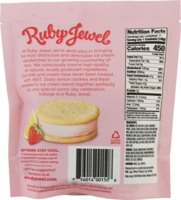 Ruby Jewel Strawberry Lemon Ice Cream Cookies - 5.25 Oz - Image 6