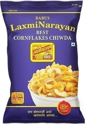 LaxmiNarayan Cornflakes Chiwda, 14 oz bag - Image 1