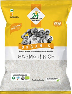 24 Mantra Organic Basmati Rice - 10 lbs bag - Image 1