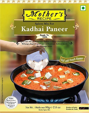 Mother's Recipe Kadhai Paneer Mix, 80 gm pack - Image 1