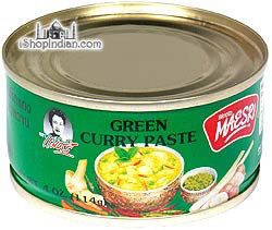 Maesri Green Curry Paste - 4 Oz tin - Image 1