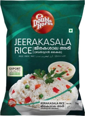 Double Horse Jeerakasala Rice - 1 kg, 2.2 lbs bag - Image 1