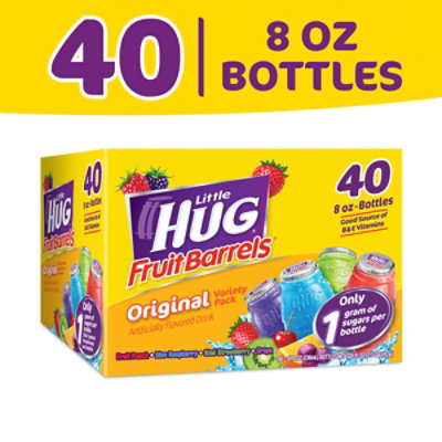 Little Hug Fruit Barrels Original Kids Drink Variety Pack - 40-8 Fl. Oz. - Image 1