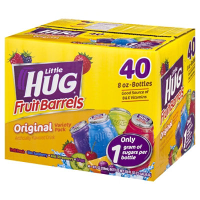 Little Hug Fruit Barrels Original Kids Drink Variety Pack - 40-8 Fl. Oz. - Image 2