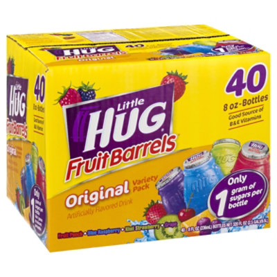 Little Hug Fruit Barrels Original Kids Drink Variety Pack - 40-8 Fl. Oz. - Image 4