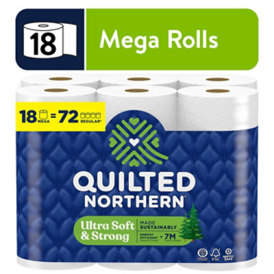 Quilted Northern Ultra Soft & Strong Toilet Paper 18 Mega Rolls - 18 RL - Image 1