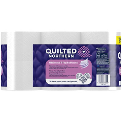 Quilted Northern Ultra Plush Toilet Paper Mega Rolls - 12 Count - Image 3