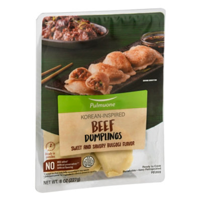 Pulmuone Korean Inspired Beef Dumplings - 8 Oz - Image 1