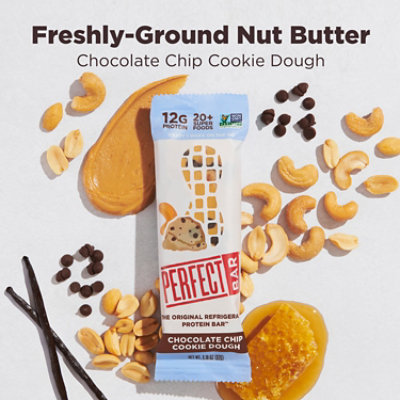 Perfect Bar Gluten-Free Chocolate Chip Cookie Dough Nut Butter Protein Bar - 2.2 Oz - Image 3