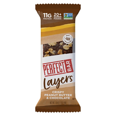 Perfect Bar Choco Crisp Gluten-Free Dark Chocolate Nut Butter Kosher Protein Bar - 1.94 Oz - Image 1