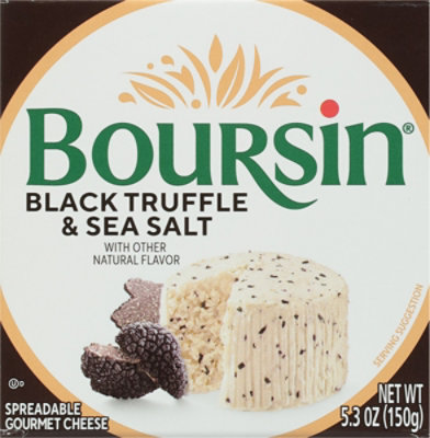 Boursin Black Truffle & Sea Salt Cheese Spread - 5.3 Oz - Image 1