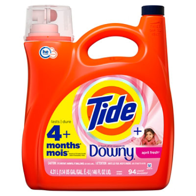 Tide Liquid Detergent Plus Downy April Fresh He - 146 FZ - safeway