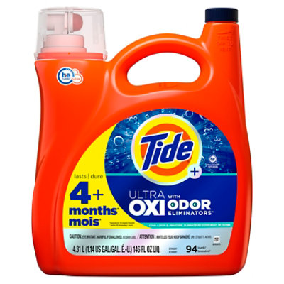 Tide Liquid Detergent Ultra Oxi With Odor Eliminators Original He 146 FZ JewelOsco
