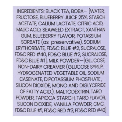 Boba Blends Taro Root With Blueberry Boba - 12 OZ - Image 5