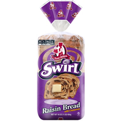 Aunt Millies Raisin Swirl Bread - 16 OZ - Image 2