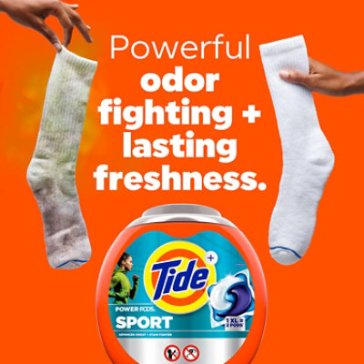 Tide Power Pods Plus Febreze Odor Eliminators Sport, Active Fresh - 25 Ct. - 25 CT - Image 6