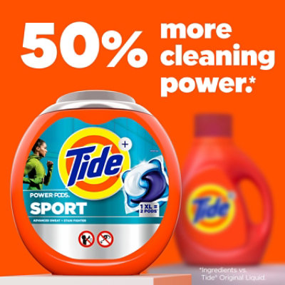 Tide Power Pods Plus Febreze Odor Eliminators Sport, Active Fresh - 25 Ct. - 25 CT - Image 7