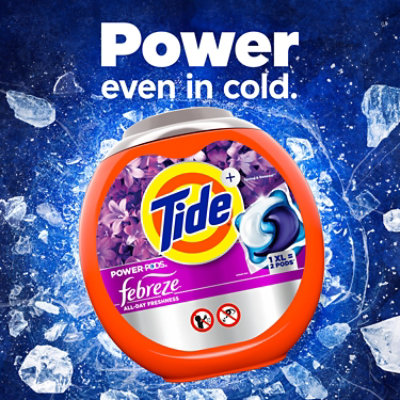 Tide Power Pods Plus Febreze Odor Eliminators Lasting Freshness, Spring & Renewal - 25 Ct. - 25 CT - Image 5