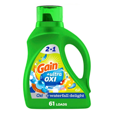 Gain Liquid Laundry Detergent Plus Ultra Oxi Waterfall Delight - 88 Fl. Oz. - 88 FZ - Image 1