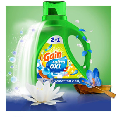 Gain Liquid Laundry Detergent Plus Ultra Oxi Waterfall Delight - 88 Fl. Oz. - 88 FZ - Image 5